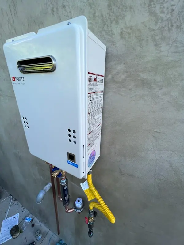 Tankless water heater installation for Coventry House homes
